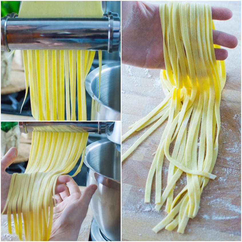 Come trafilare le tagliatelle all'uovo fresche