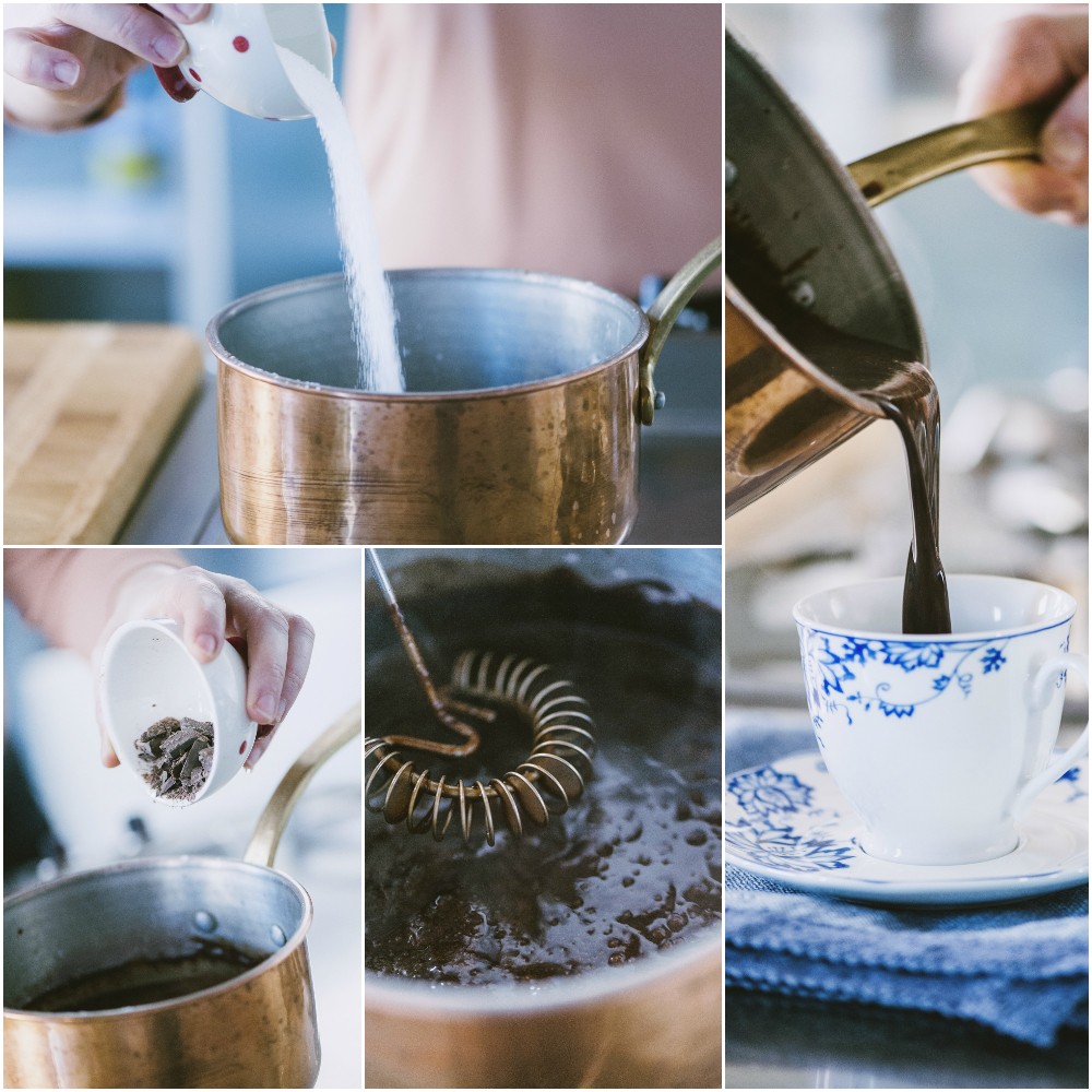 cioccolata calda in tazza senza glutine e latticini