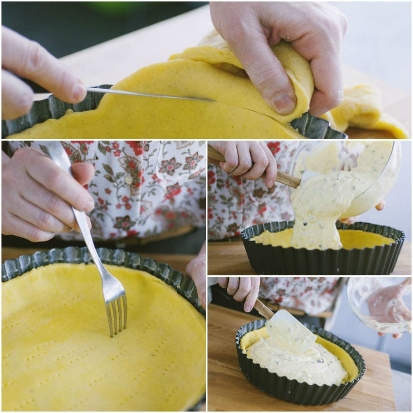 Crostata al mascarpone e gocce di cioccolato