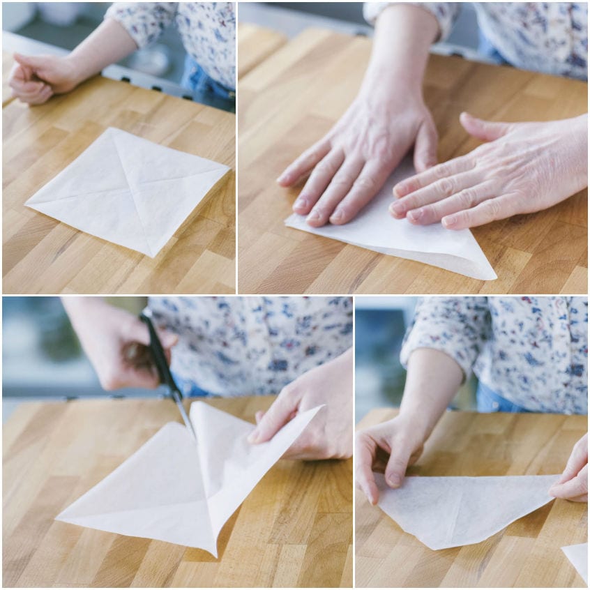 Come fare un conetto con la carta forno
