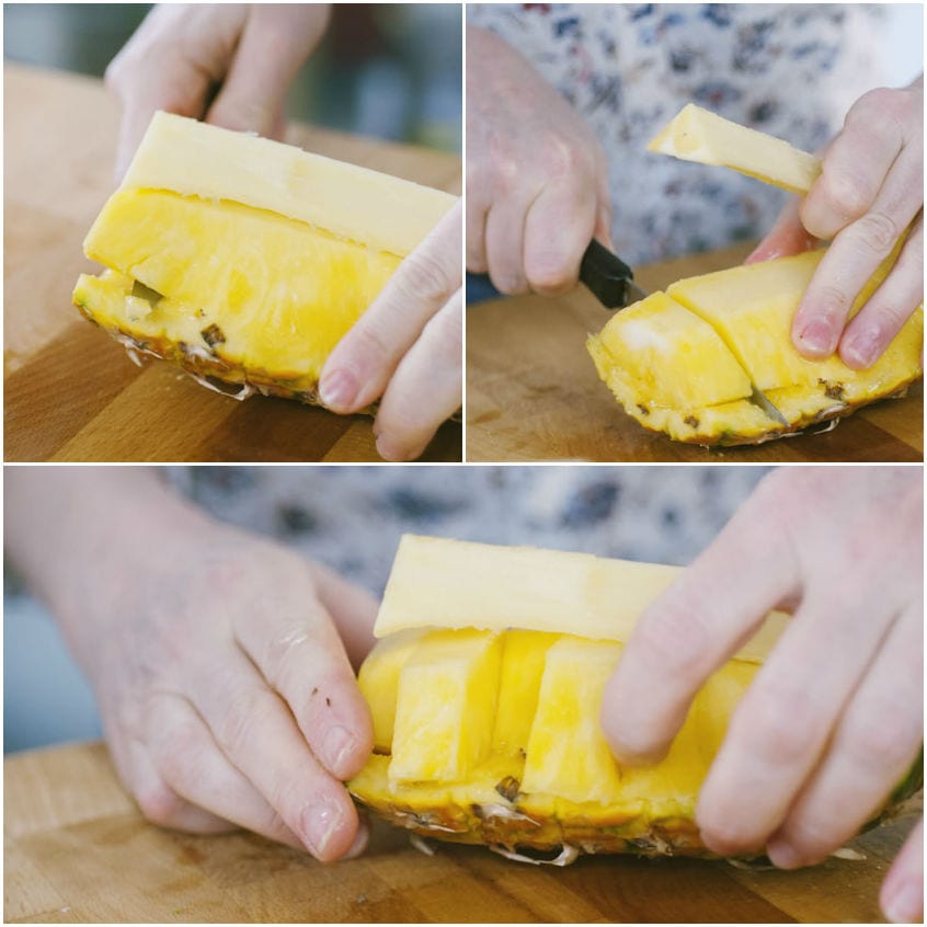Come pulire e tagliare l'ananas