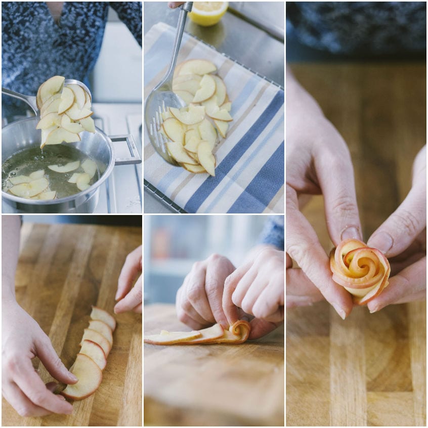 Crostata di roselline di mele