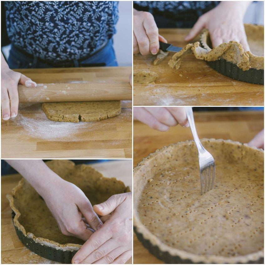 Crostata di roselline di mele