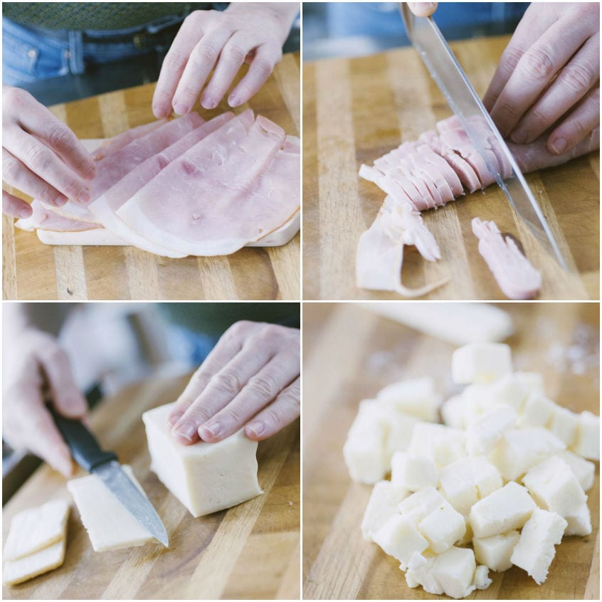 Frittata ripiena di cotto e taleggio