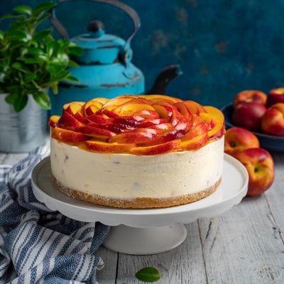 Cheesecake alle pesche