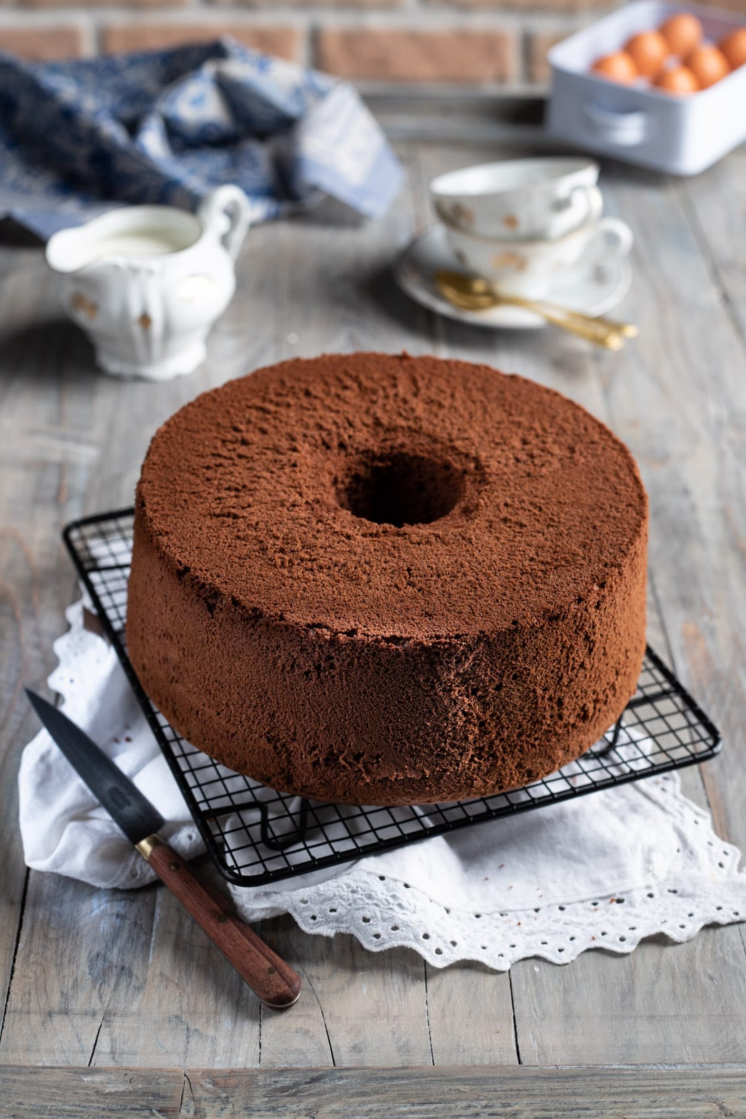 Chiffon cake al cacao - Sofficissima e golosa!