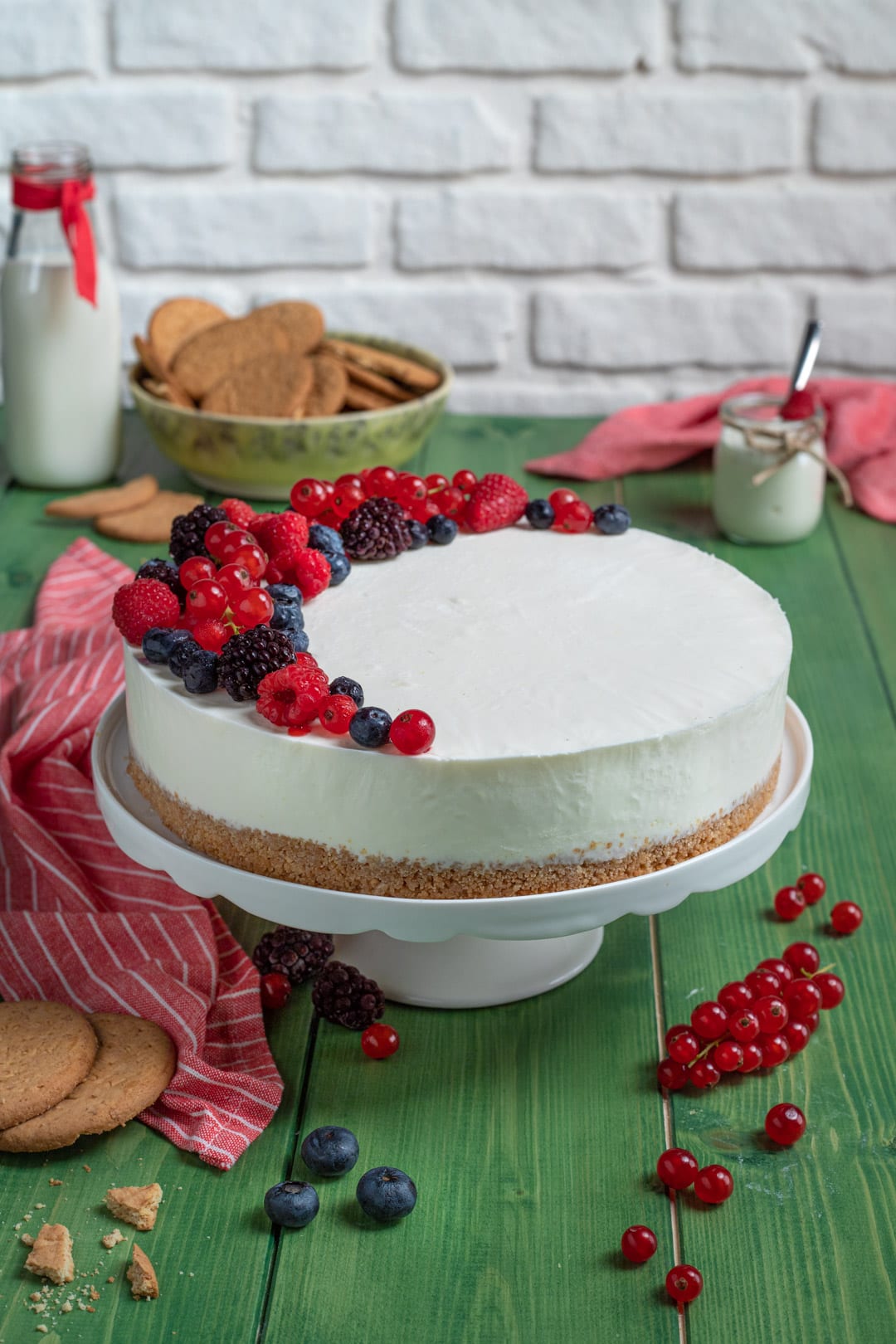 Torta fredda allo yogurt