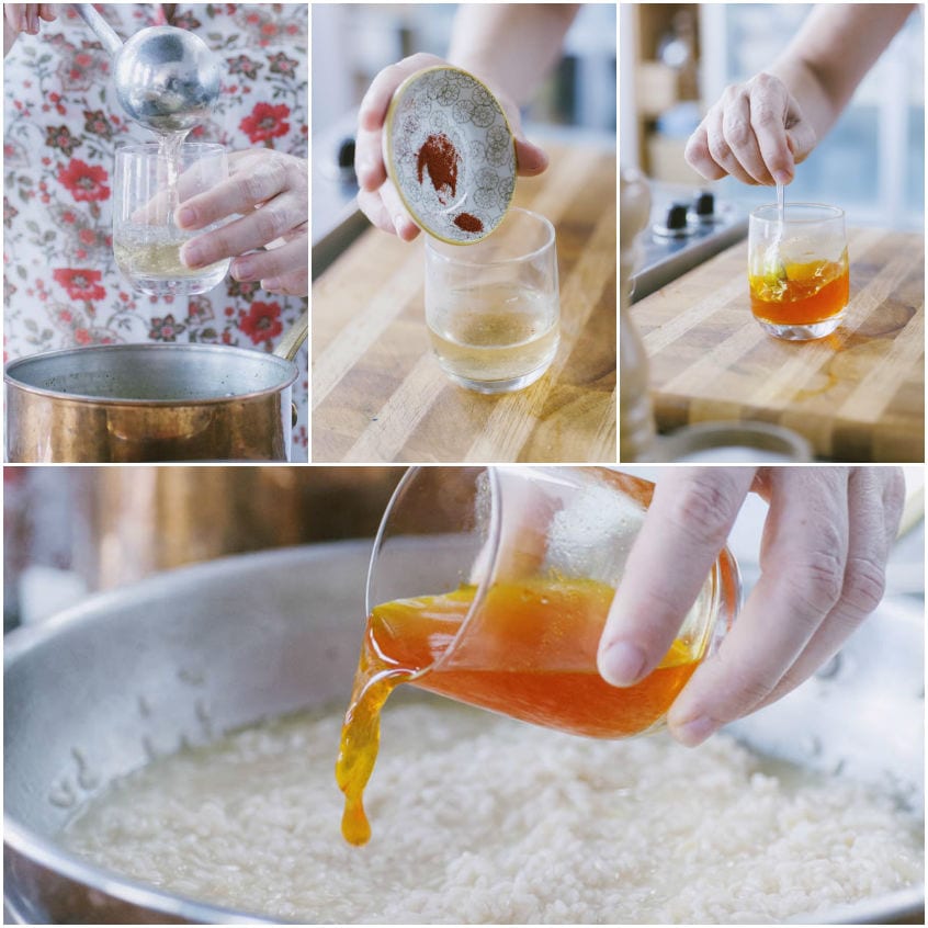 Risotto finferli e zafferano