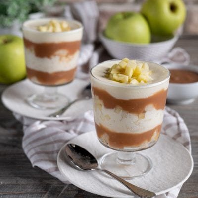 Tiramisù in bicchiere alle mele