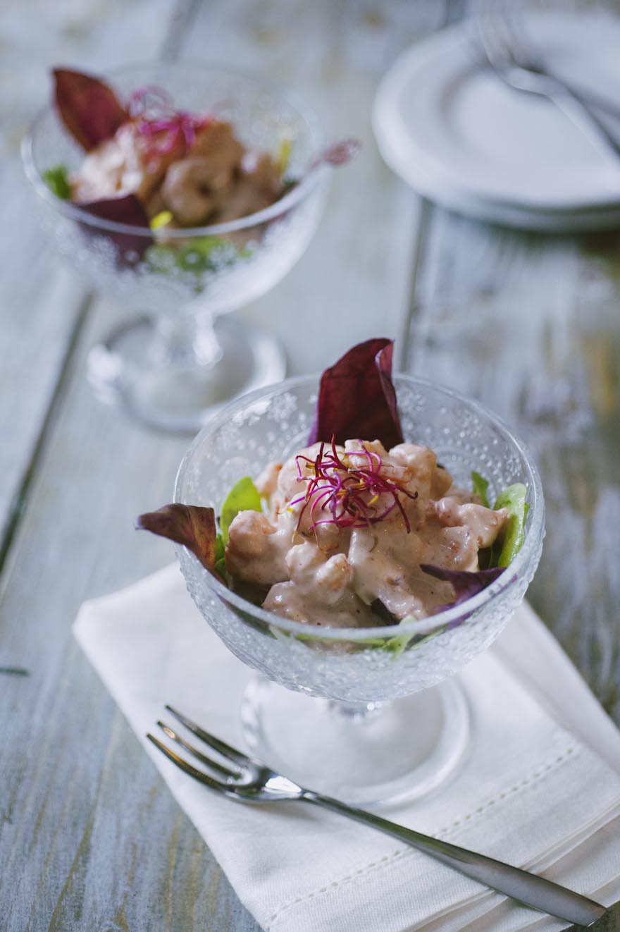 Cocktail di gamberetti, servito nelle classiche coppe