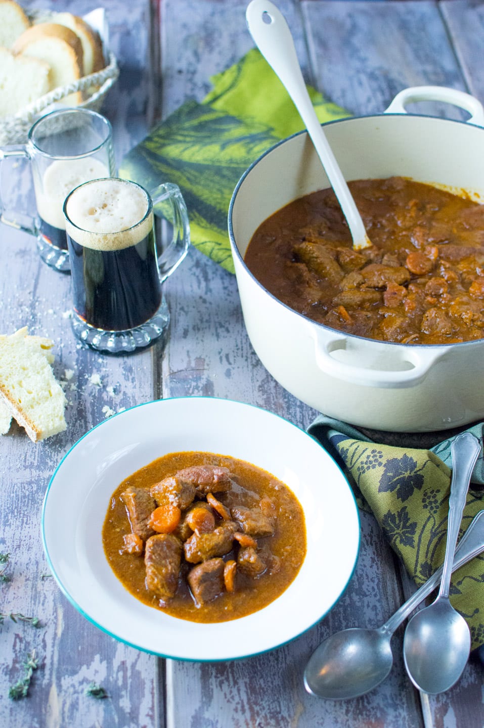 Spezzatino alla Guinness, corposo e molto saporito