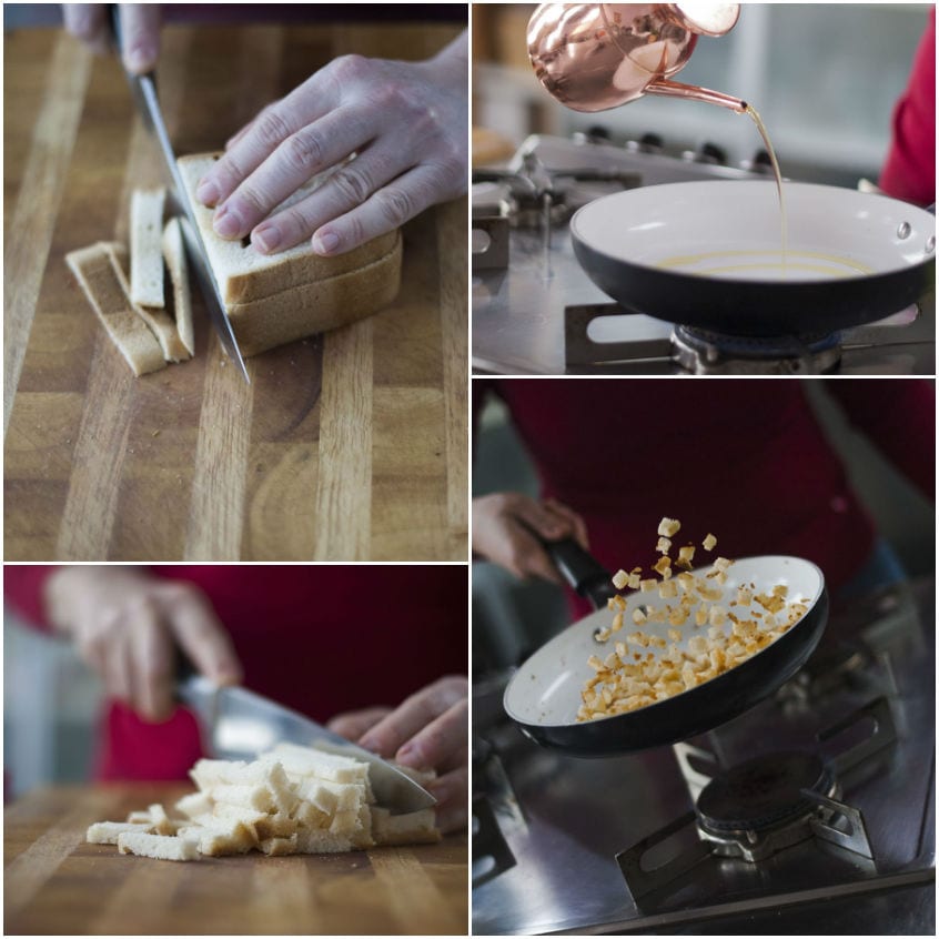 Vellutata di asparagi e spinaci con crema al caprino