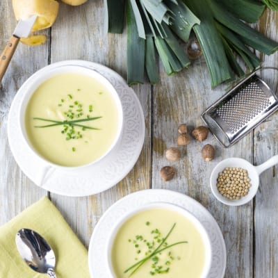 Vichyssoise, servita fredda come da tradizione