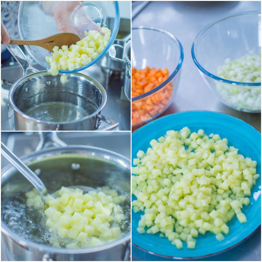 Zuppa di porri, finocchi e mele 