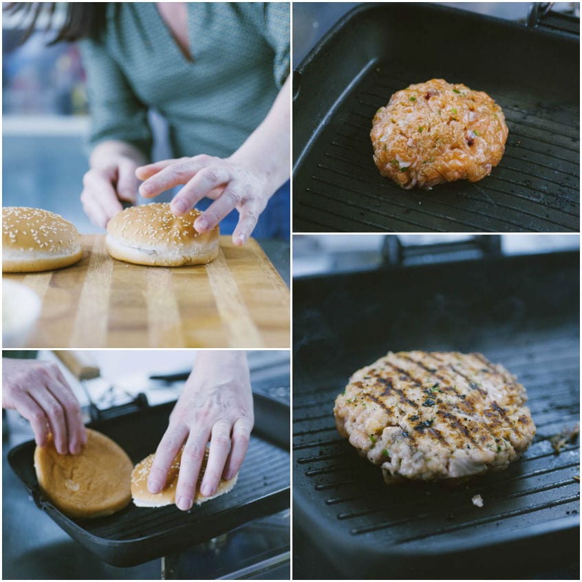 Burger di salmone