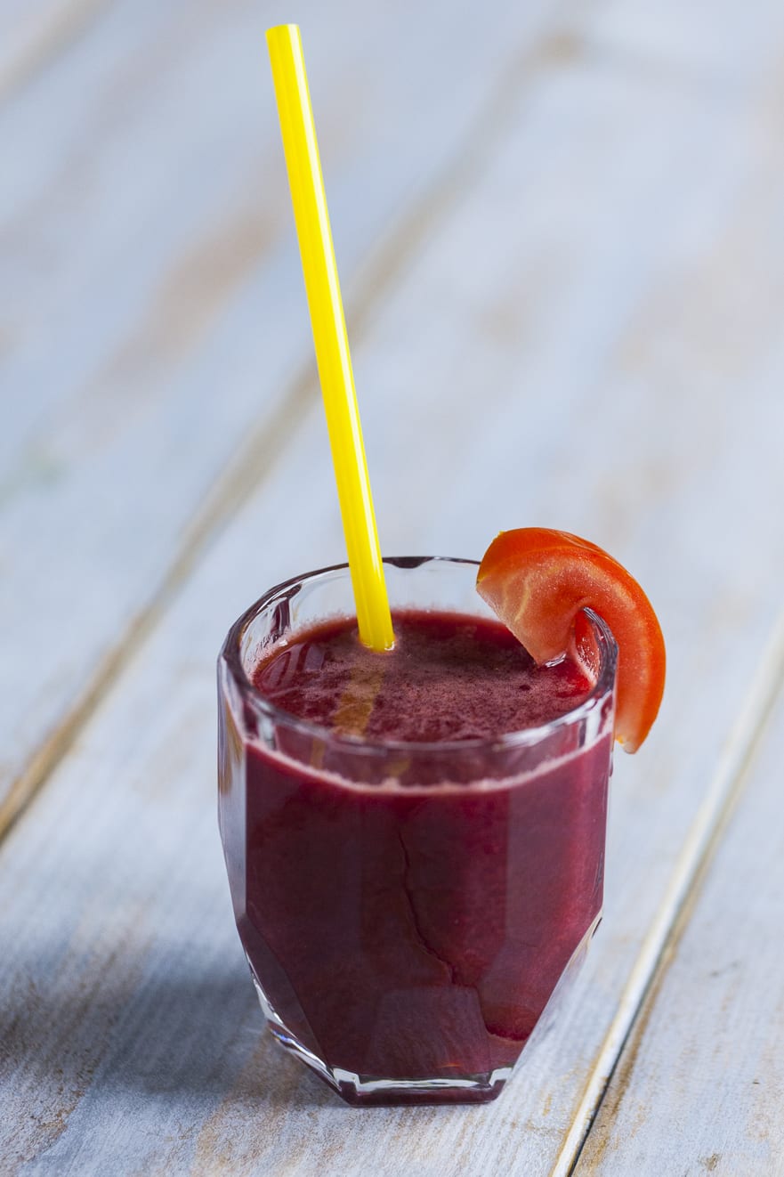 Succo di carota, mela, pomodoro e sedano