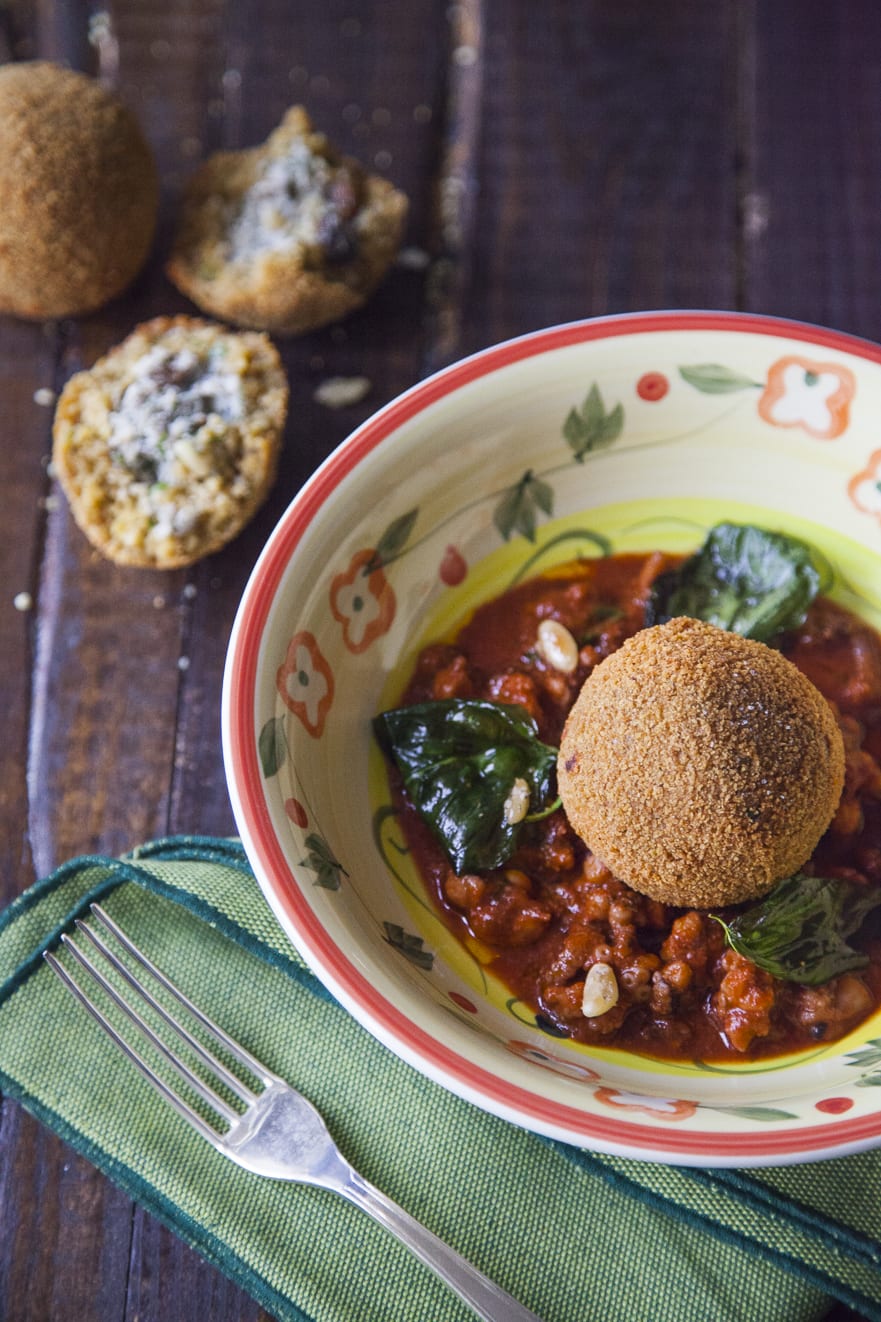 Arancini di couscous con sarde e finocchietto