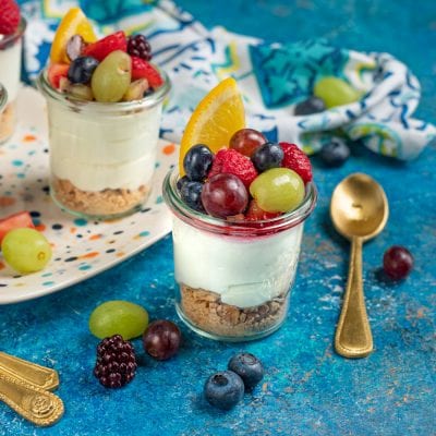 Mousse di yogurt e frutta