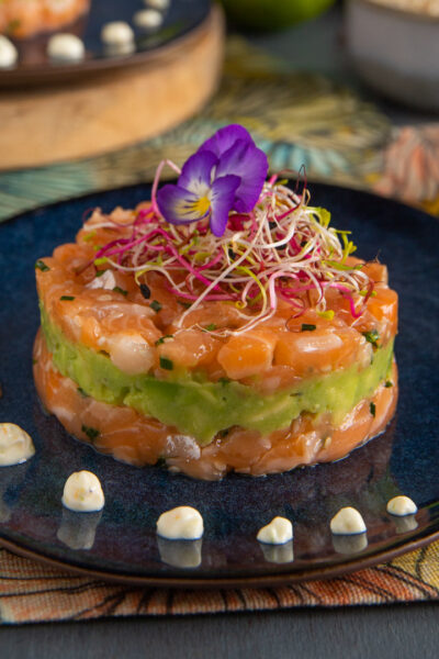 tartare di salmone e avocado