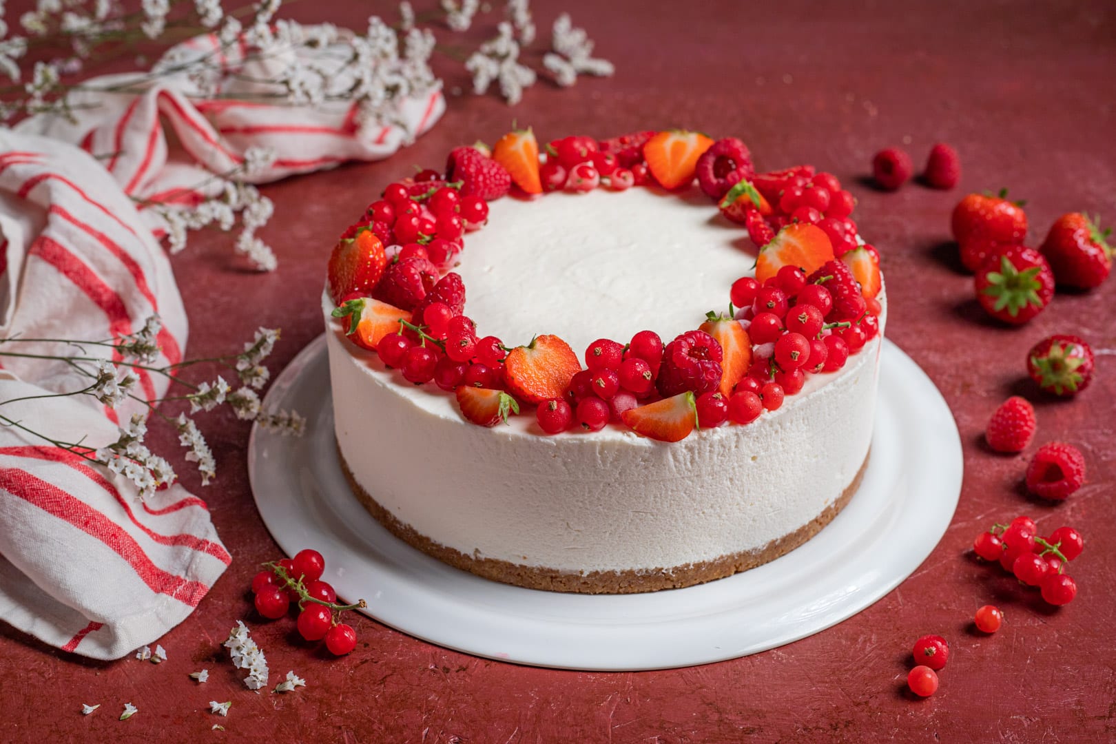 Torta Fredda Di Ricotta E Frutti Rossi La Ricetta Di Sonia Peronaci