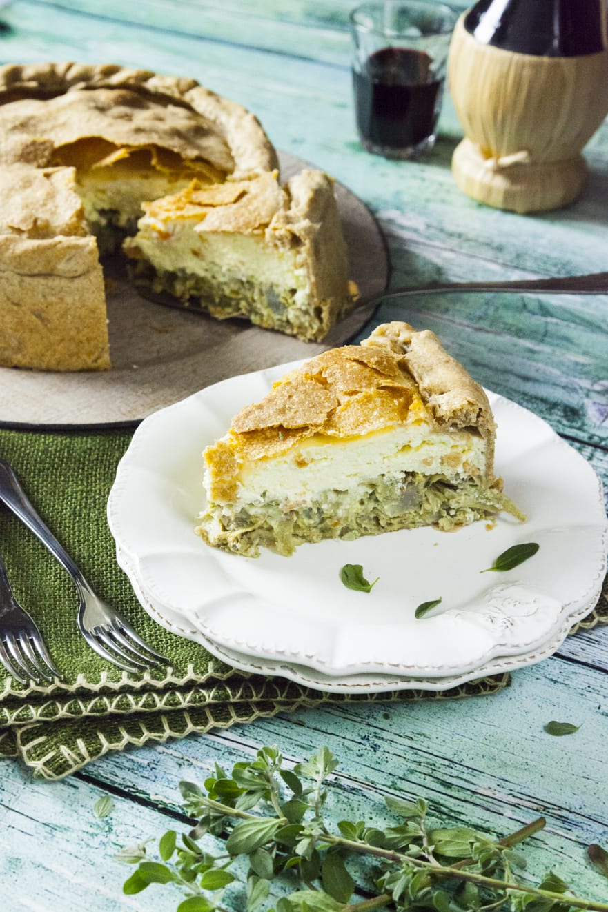 Torta pasqualina con carciofi