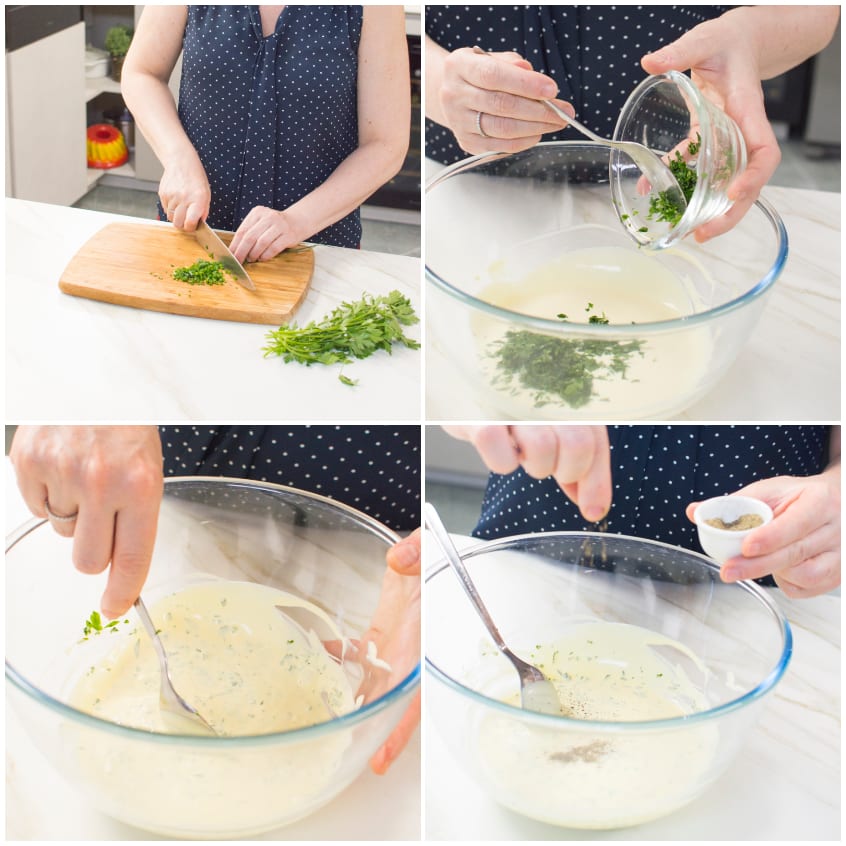 Insalata di patate con maionese