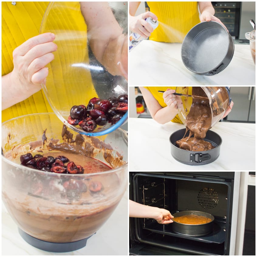 Torta cioccolato e ciliegie senza glutine