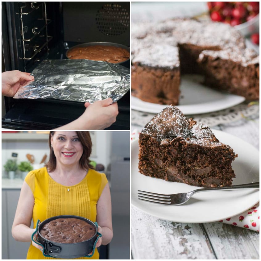 Torta cioccolato e ciliegie senza glutine