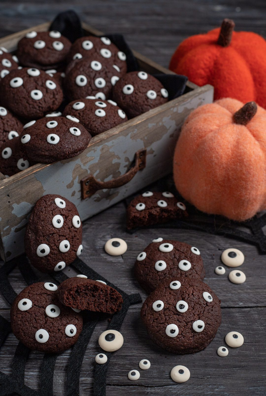 Biscotti di Halloween al cacao