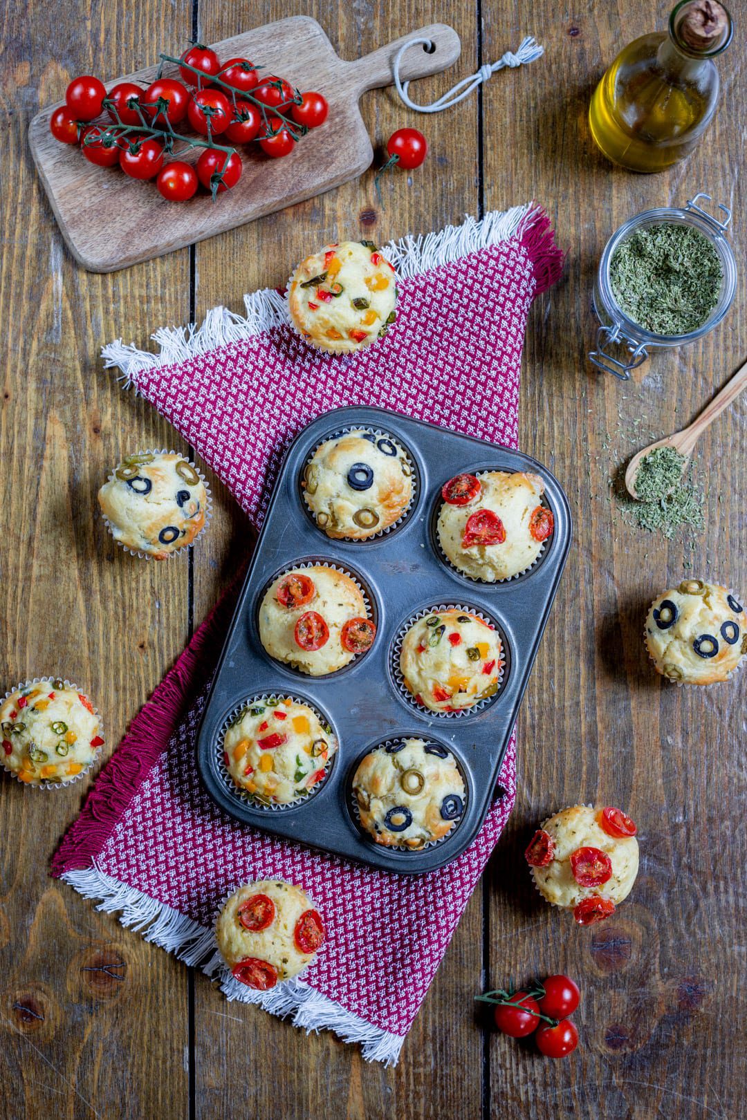 Muffin alle verdure pronti all'assaggio