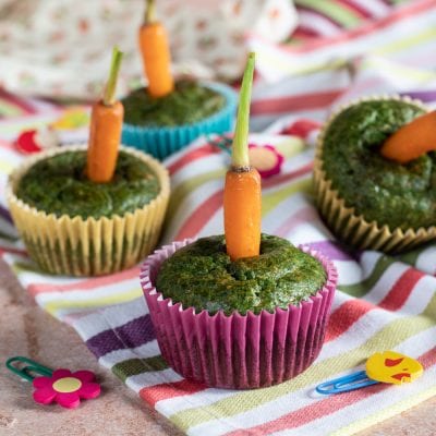 Cupcakes spinaci e carotine