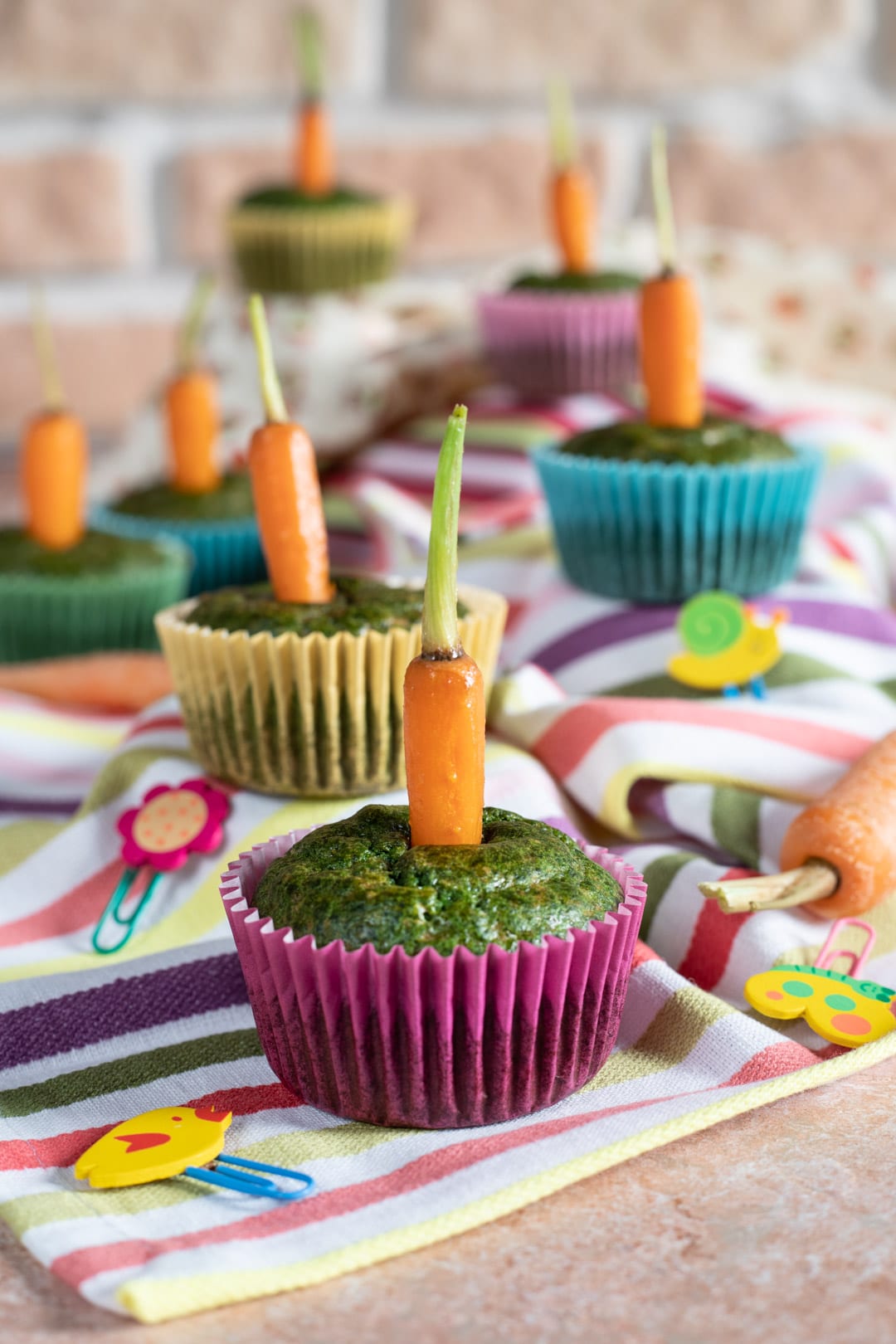 Cupcakes spinaci e carotine