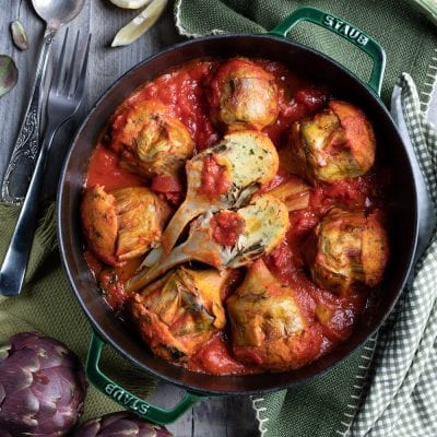 Carciofi ripieni al pomodoro