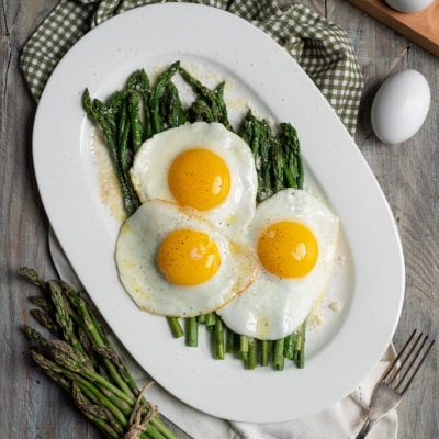 Asparagi alla milanese uova in cereghin