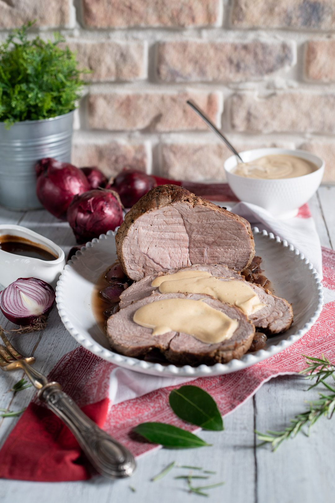 Arrosto di vitello alla senape