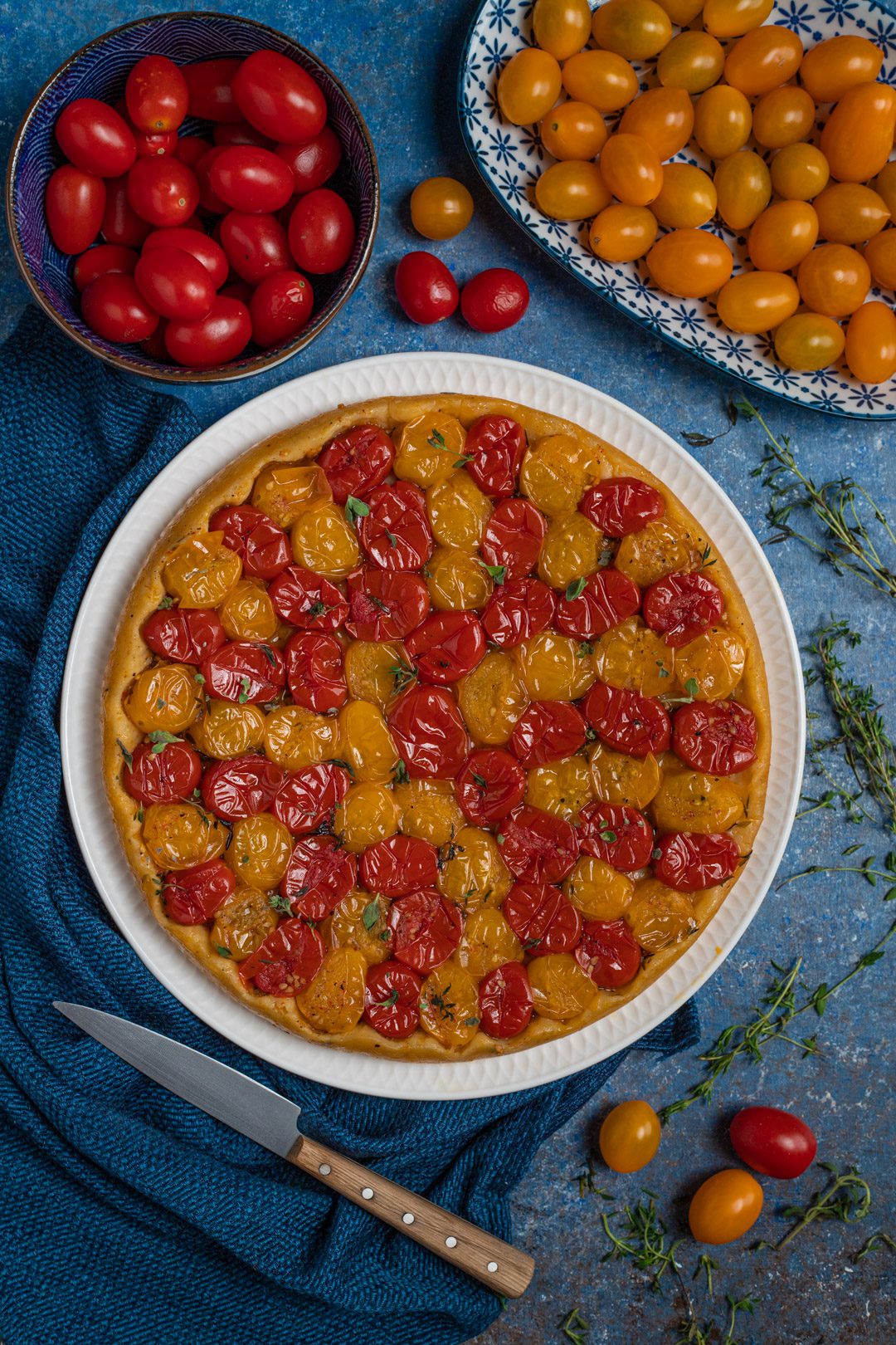 Tart tatin salata con pomodorini