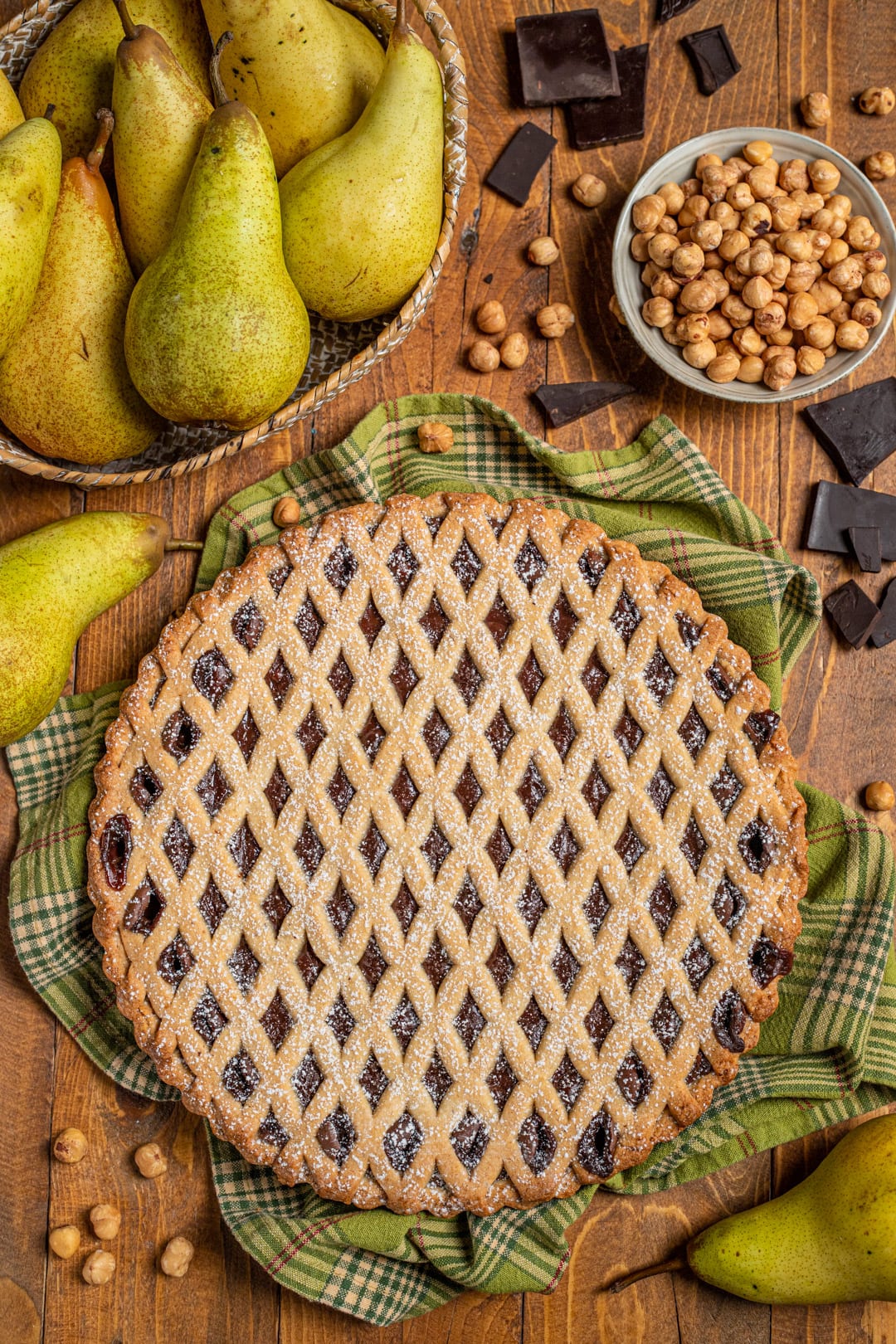 Crostata cioccolato e pere 