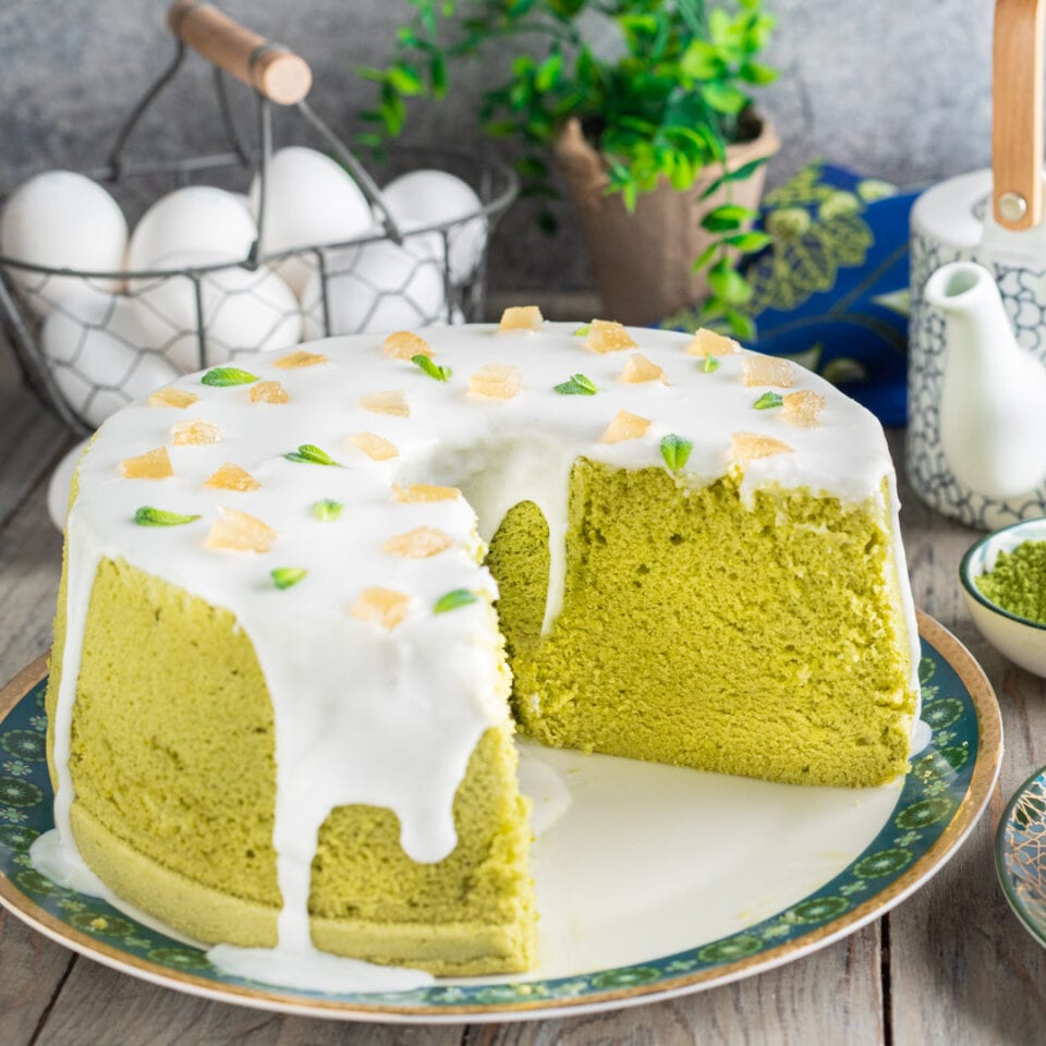 Chiffon Cake Al Te Matcha Torta Alta Soffice E Colorata