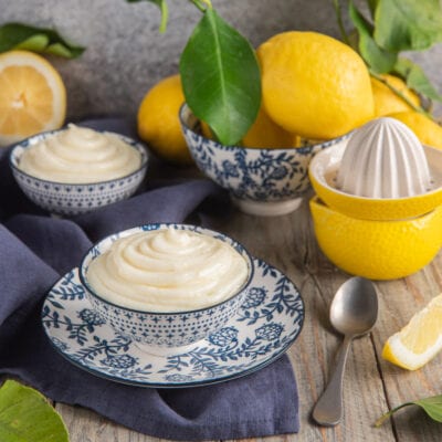 crema al limone senza uova in cocotte