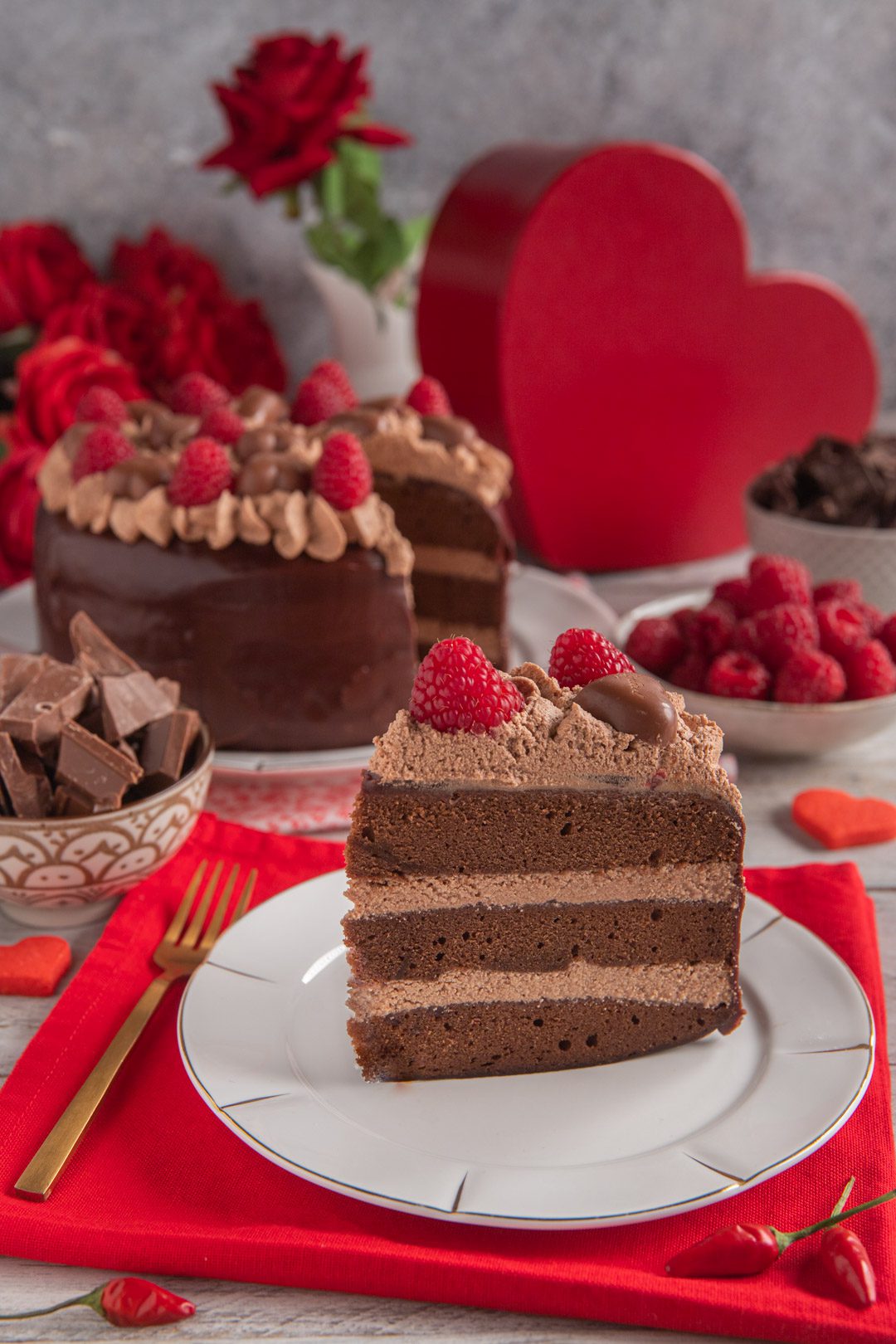 Torta al cioccolato di san Valentino