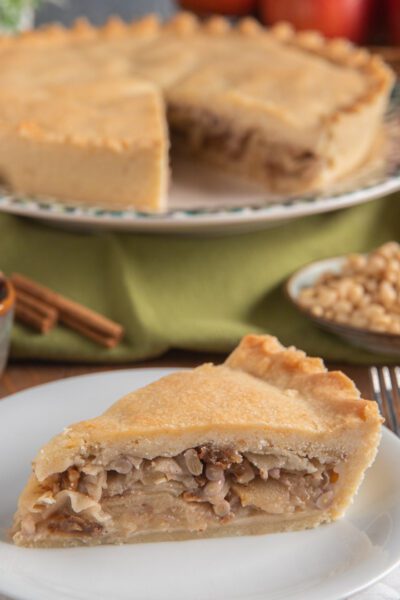 Fetta di torta di mele carnia