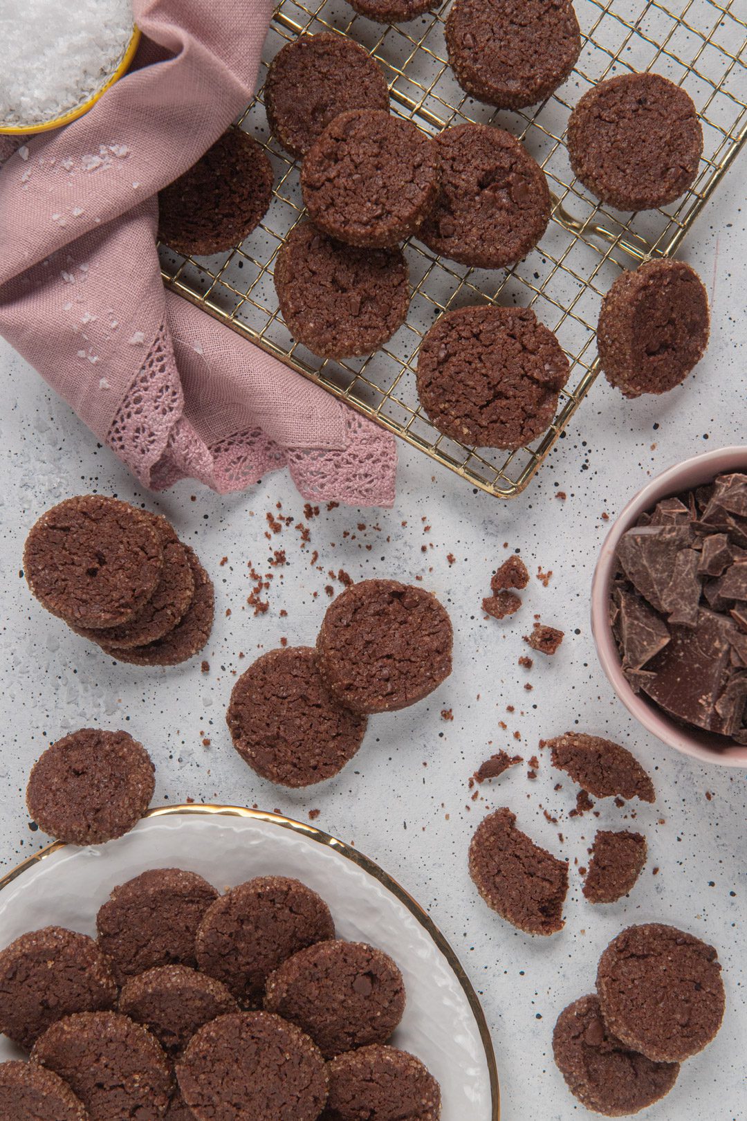 Biscotti San Valentino al doppio cioccolato