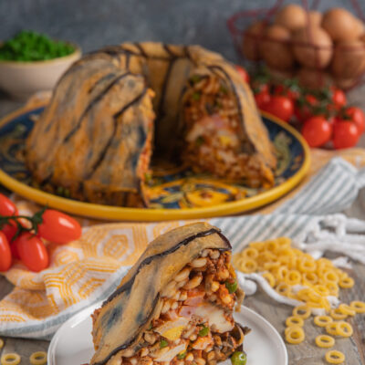 timballo di anelletti alla siciliana