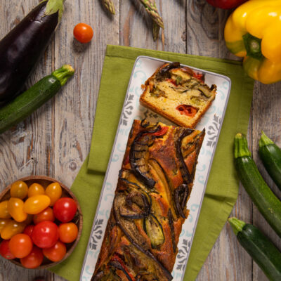 plumcake con verdure grigliate
