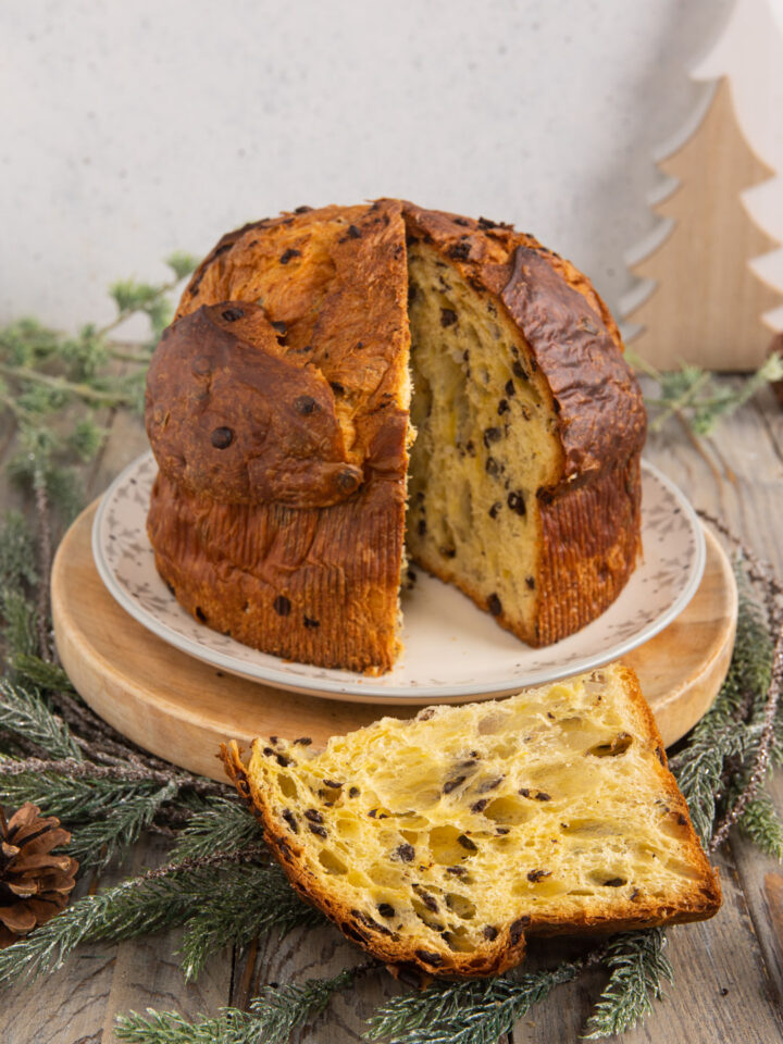 Panettone con gocce di cioccolato - Sonia Peronaci