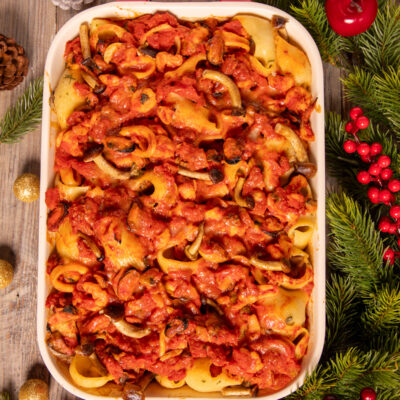 Pasta al forno mari e monti Perfetta per le grandi occasioni o per un pranzo domenicale in famiglia,