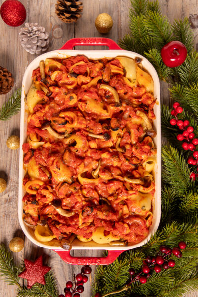 Pasta al forno mari e monti Perfetta per le grandi occasioni o per un pranzo domenicale in famiglia,