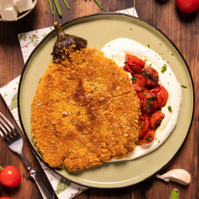 Cotoletta di melanzana Un secondo piatto vegetariano dove la melanzana è croccante fuori e morbida dentro!